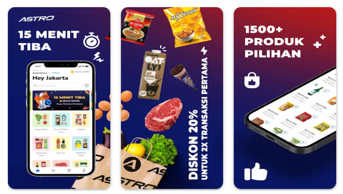 Indonesia’s Astro raises $60M to work on 15-minute grocery delivery