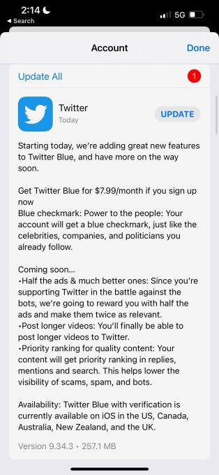 Twitter begins rolling out $7.99 Twitter Blue plan with verification, fewer ads