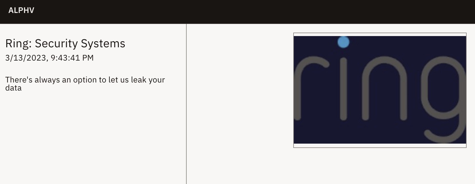 Ring won’t say if it was hacked after ransomware gang claims attack